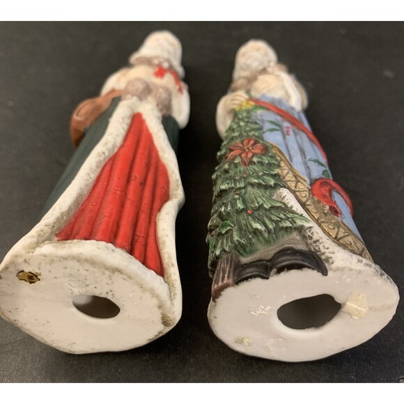 Two Old World Santa Claus Figurines Tall Style Christmas Decor - Picture 11 of 11